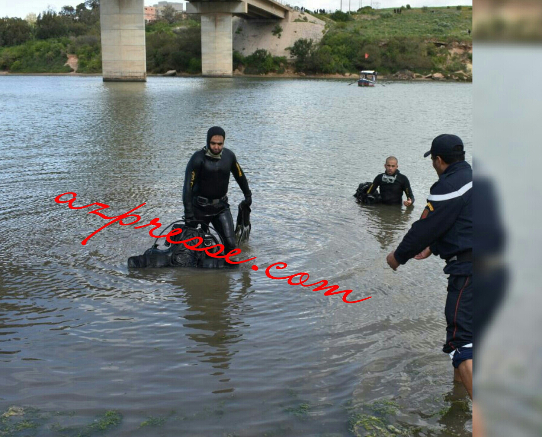 إنتشال جثة شاب ثلاثيني قرب القنطرة الثانية لنهر ام الربيع بأزمور