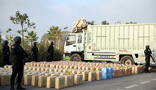 حجز نحو 10 أطنان من مخدر الحشيش وتوقيف أربعة أشخاص بضواحي الجديدة من طرف الفرقة الوطنية للشرطة القضائية