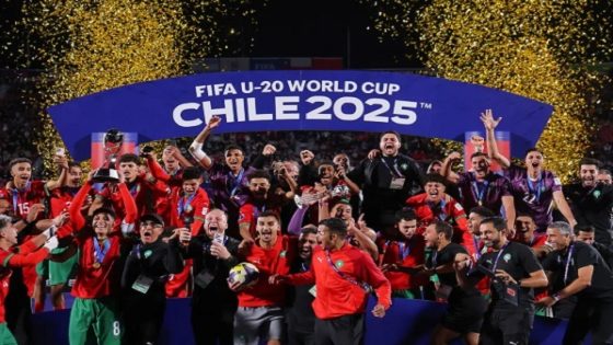 المنتخب المغربي لكرة القدم لأقل من 20 سنة بطل للعالم بعد تفوقه على المنتخب الارجنتيني