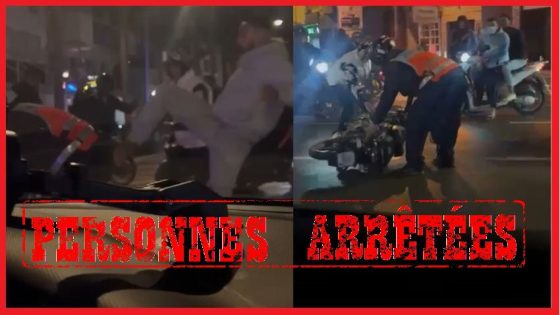 اعتداء على دراج شرطة يطيح بمتهورين